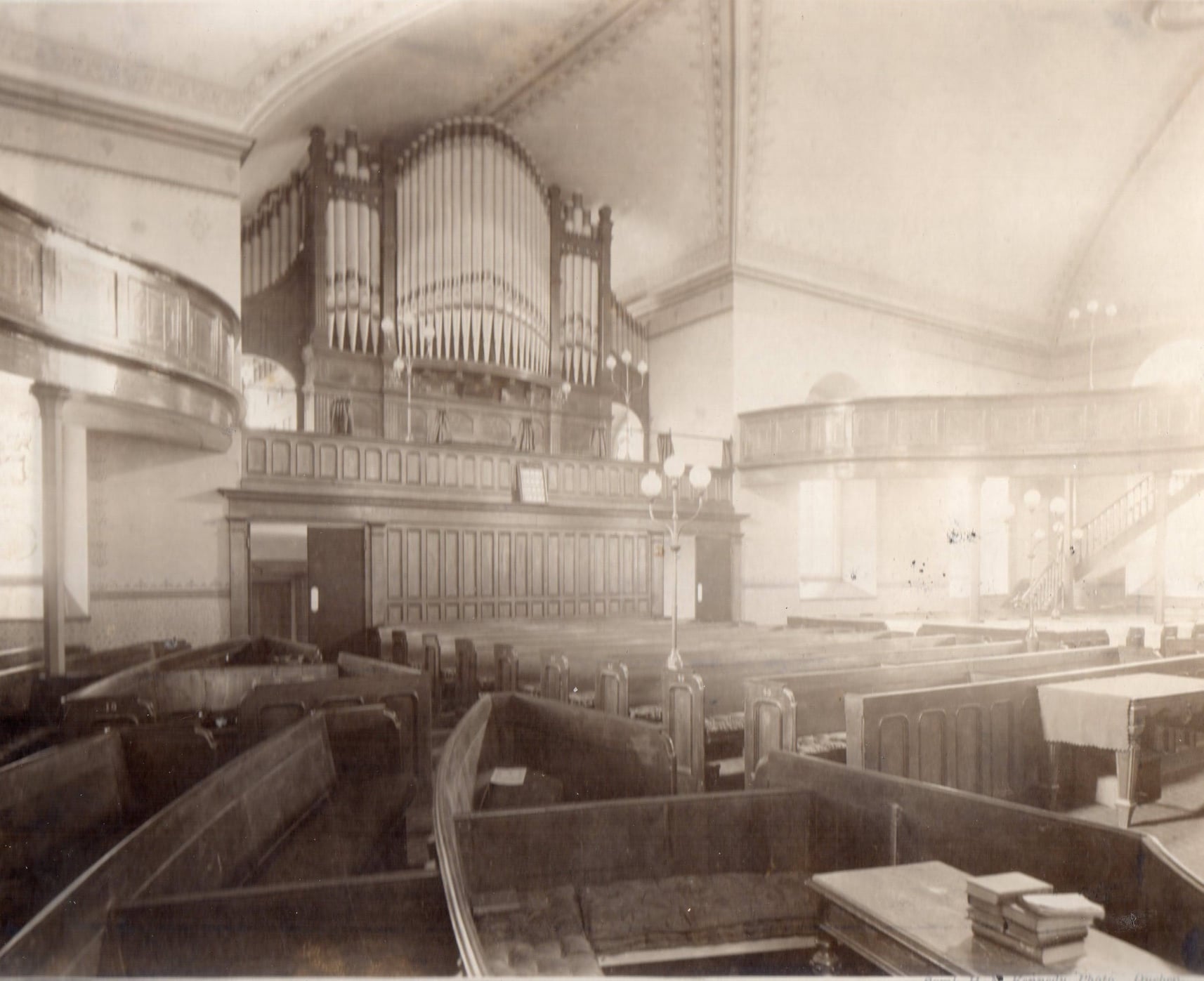 Standrews organ before it had steeple