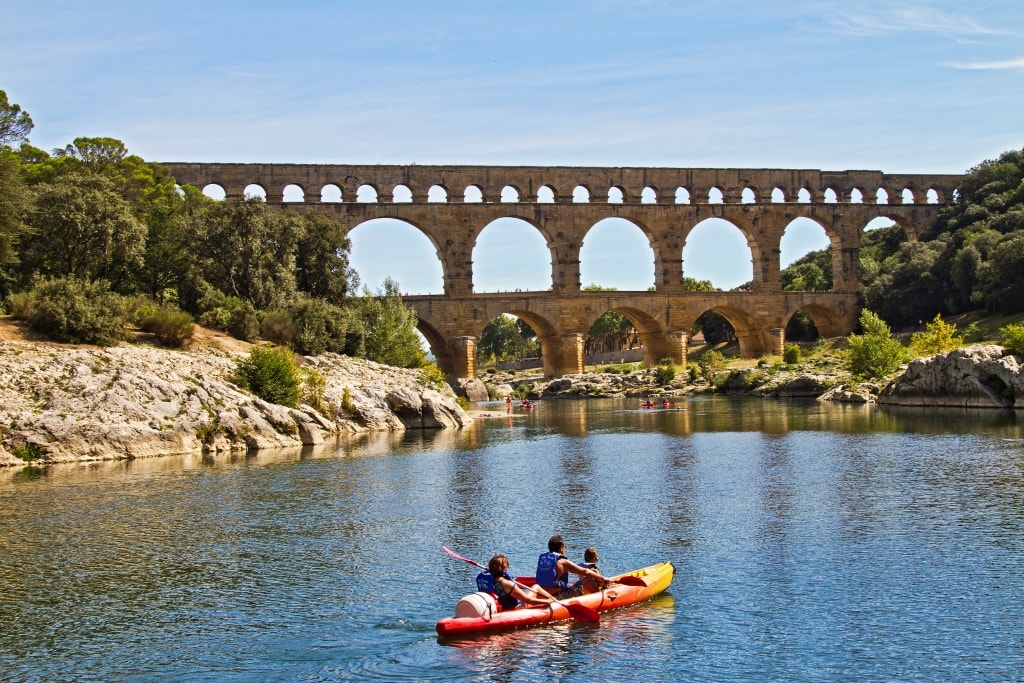 Canoe kayak pont du gard 12