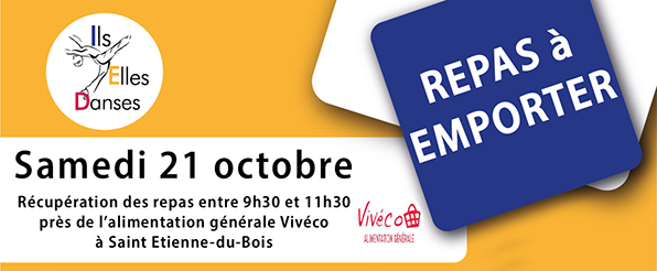 Repas à emporter le samedi 21 octobre !