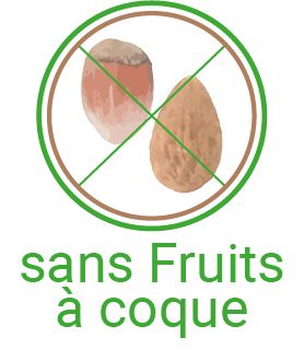 Sans fruits a coque icone sans allerg texte