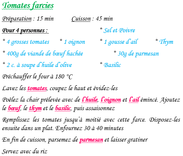 Tomates farcies