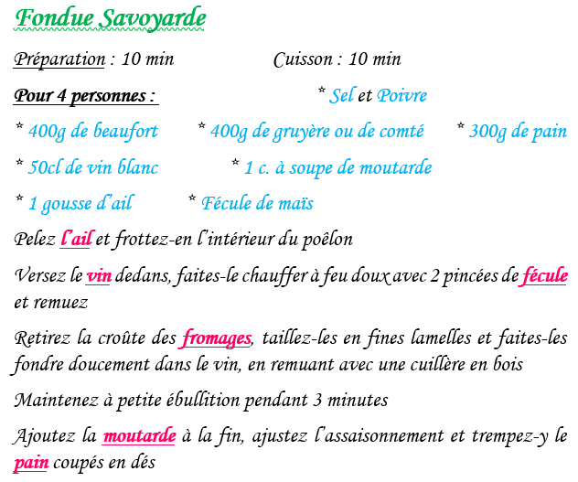 Fondue savoyarde