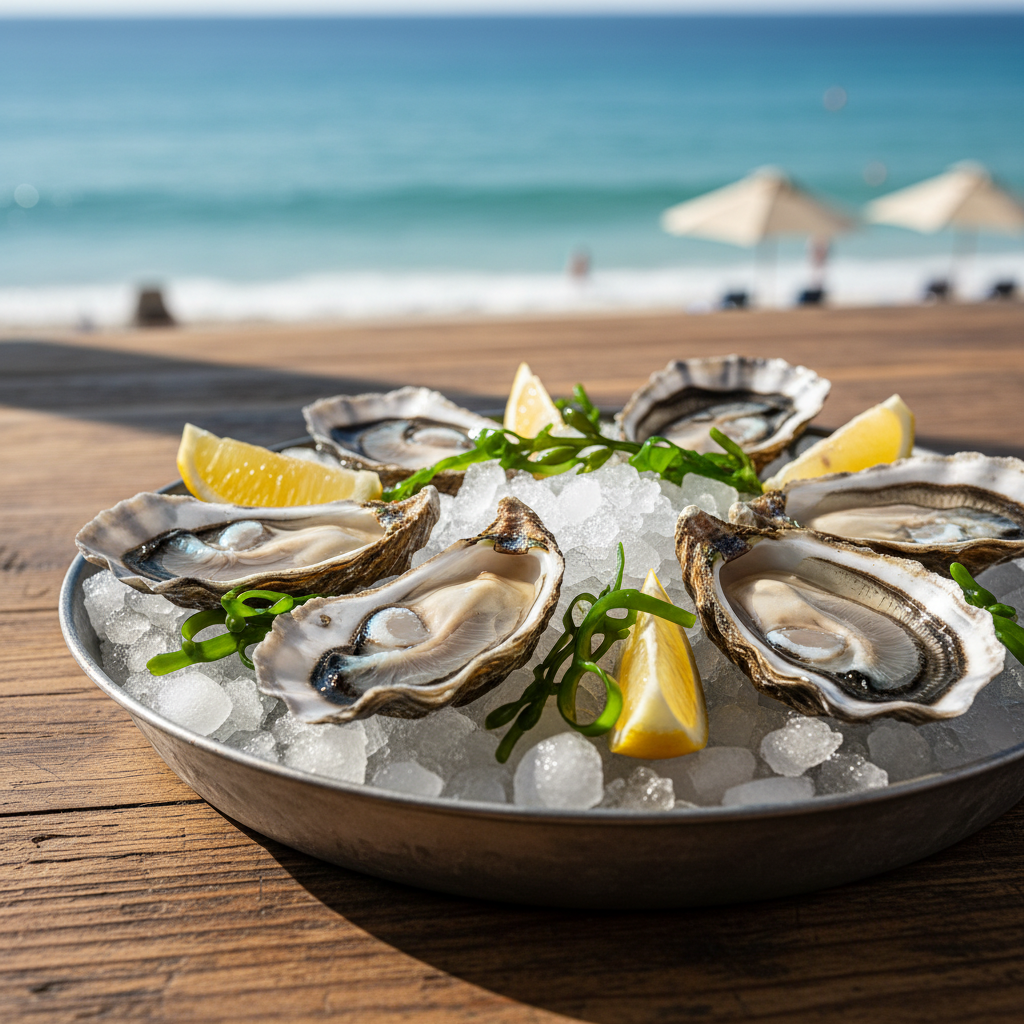 Huîtres dimanche Restaurant 
La cabana del port Sainte Marie la mer 66