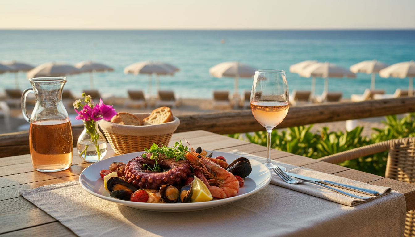 Déjeuner Journée Plage sur Pamplone, Déjeuner au Restaurant 