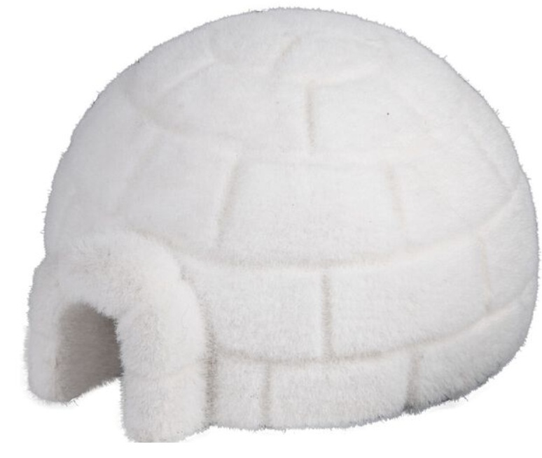 Igloo blanc mousse a poser