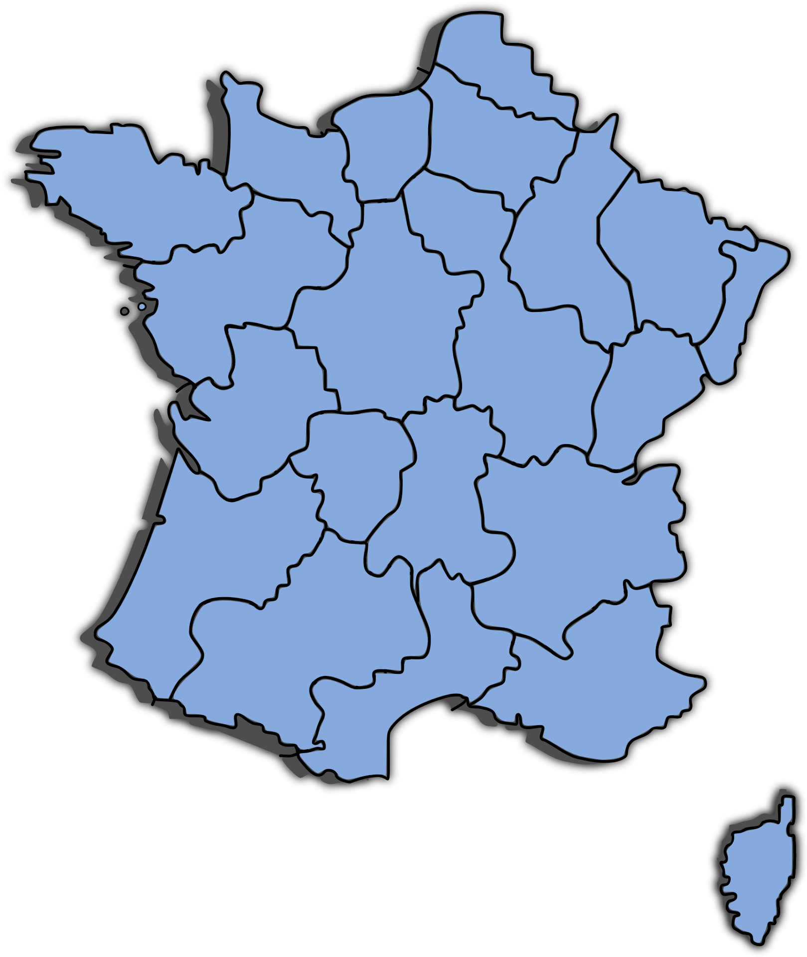 Carte departements France