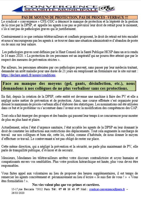 CONVERGENCE CFE-CGC - TRACT
