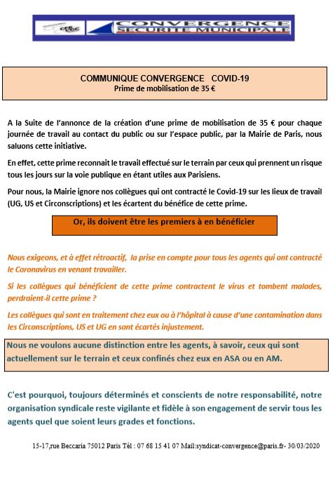 CONVERGENCE CFE CGC - PRIME