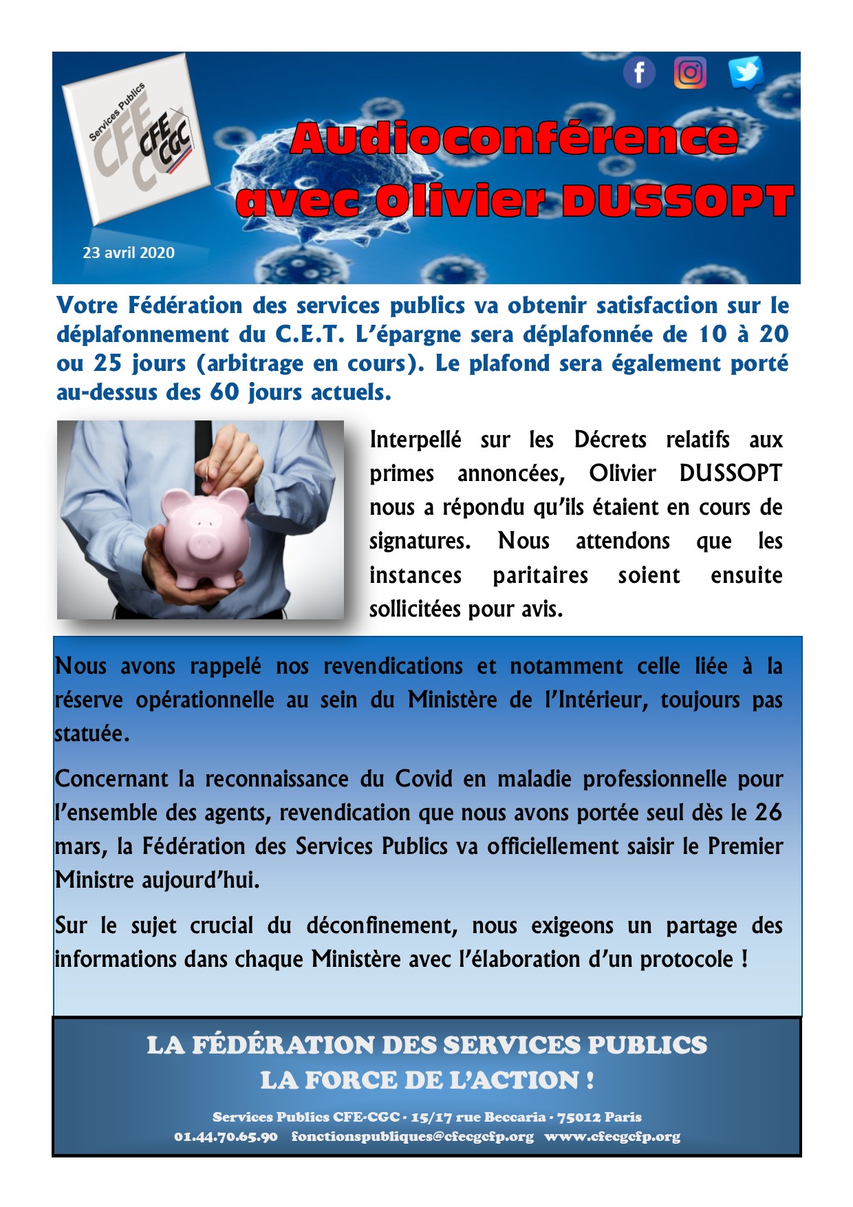 COVID19 - TRACT CFE CGC SP - CET