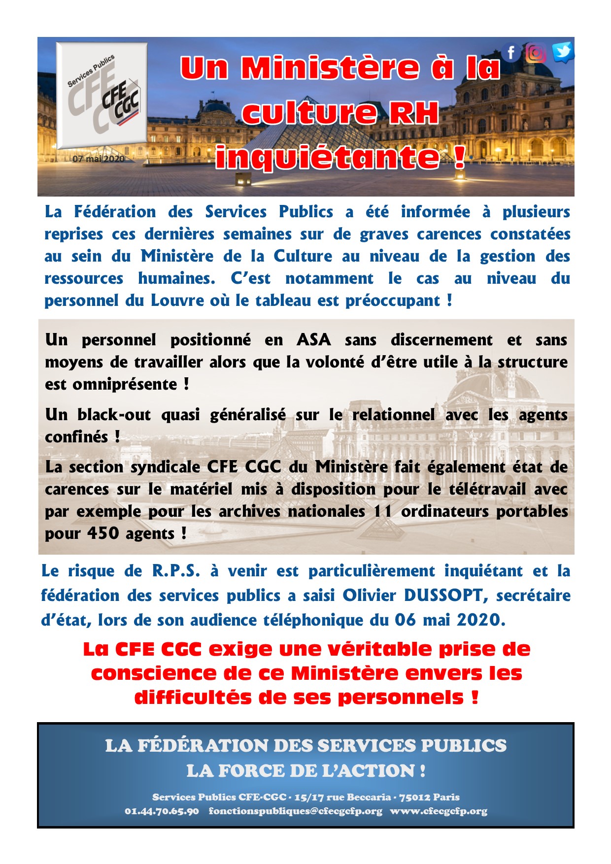 TRACT CFE-CGC SP  - CULTURE