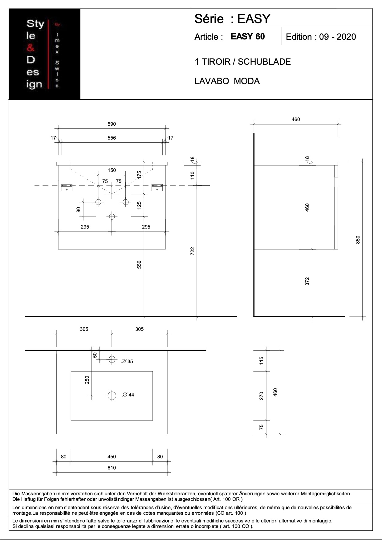 Easy 60 cs-moda