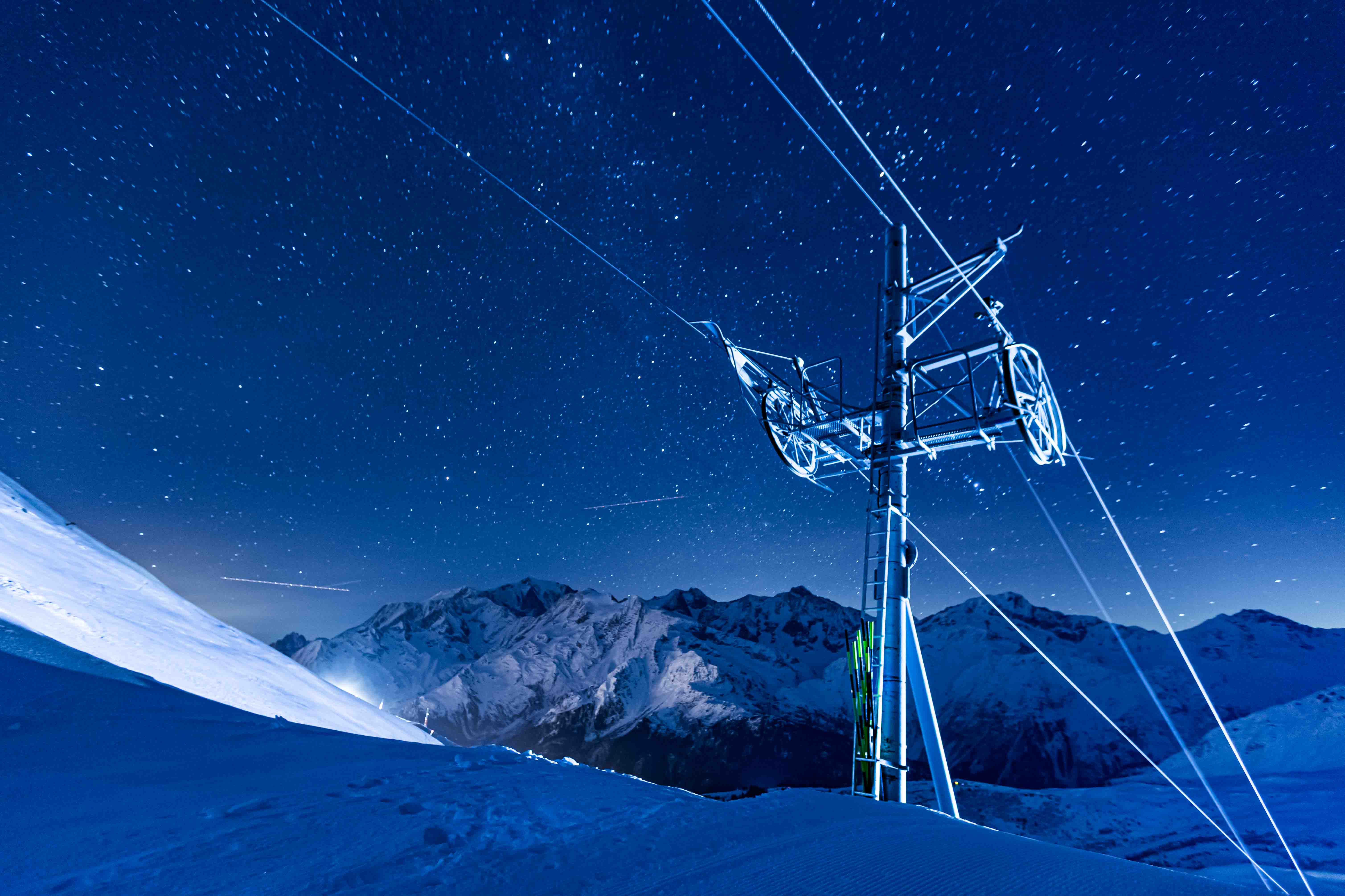 Teleski by night