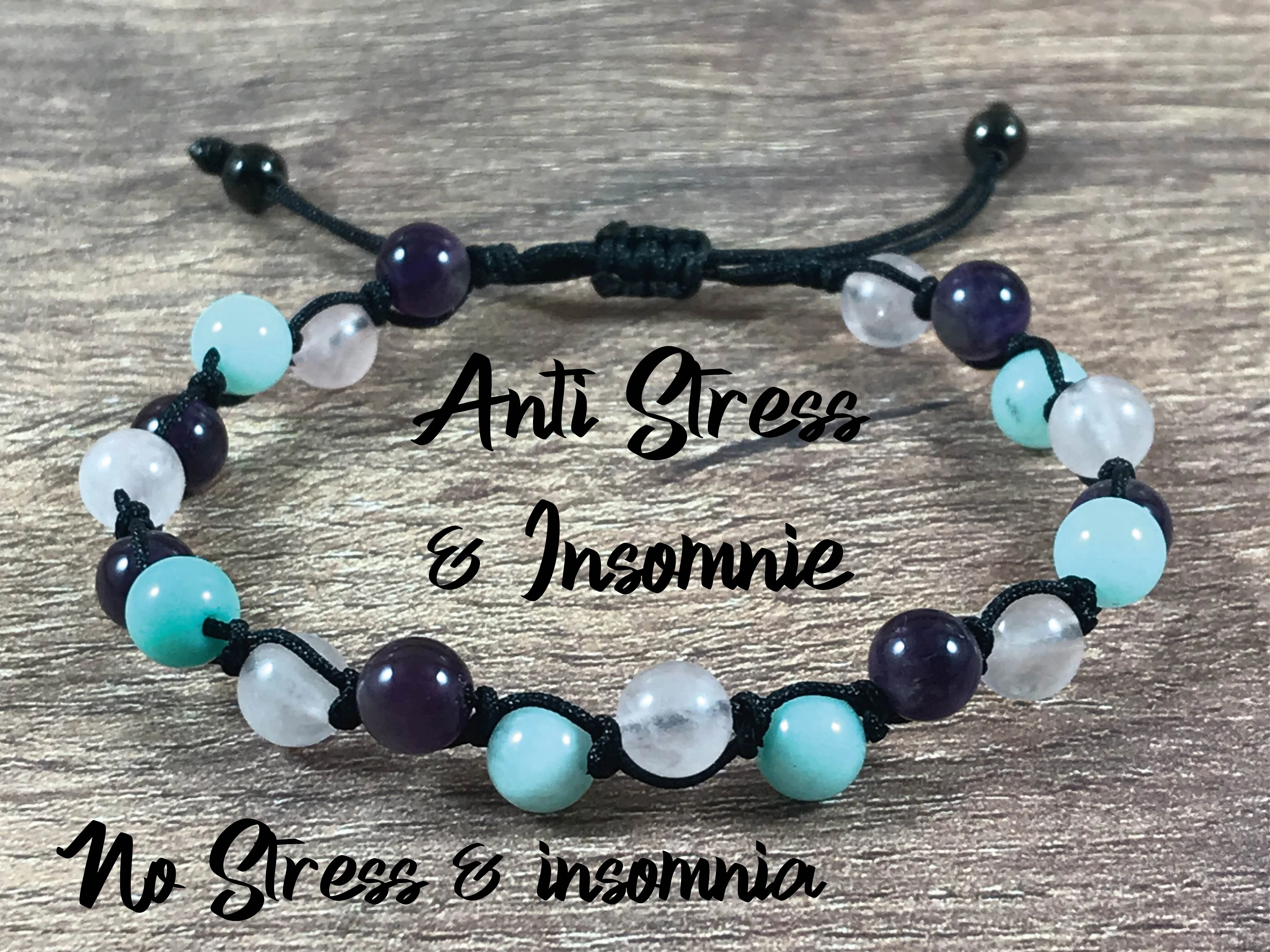 Bracelet pour lutter contre l insomnie en pierres naturelles