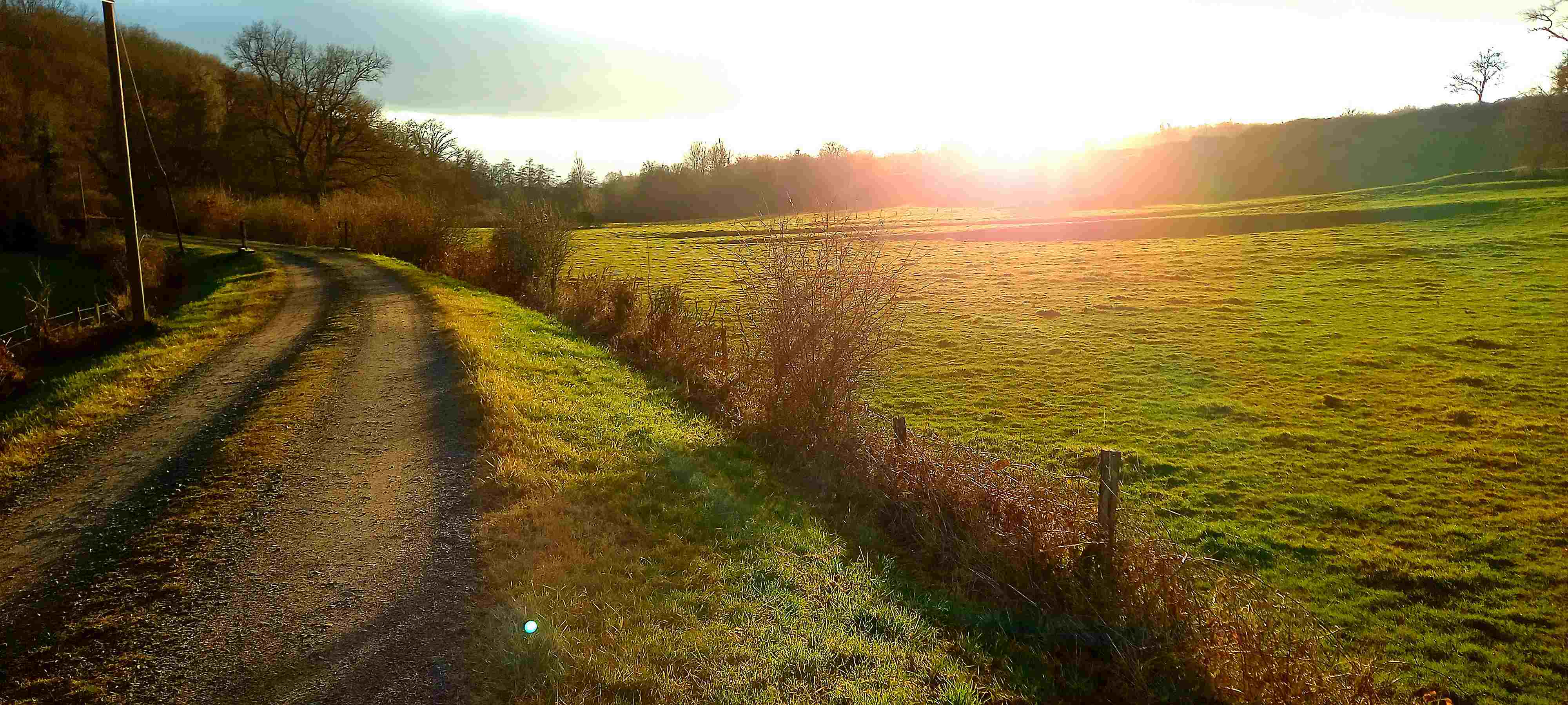 Coucher de soleil grotte des fees