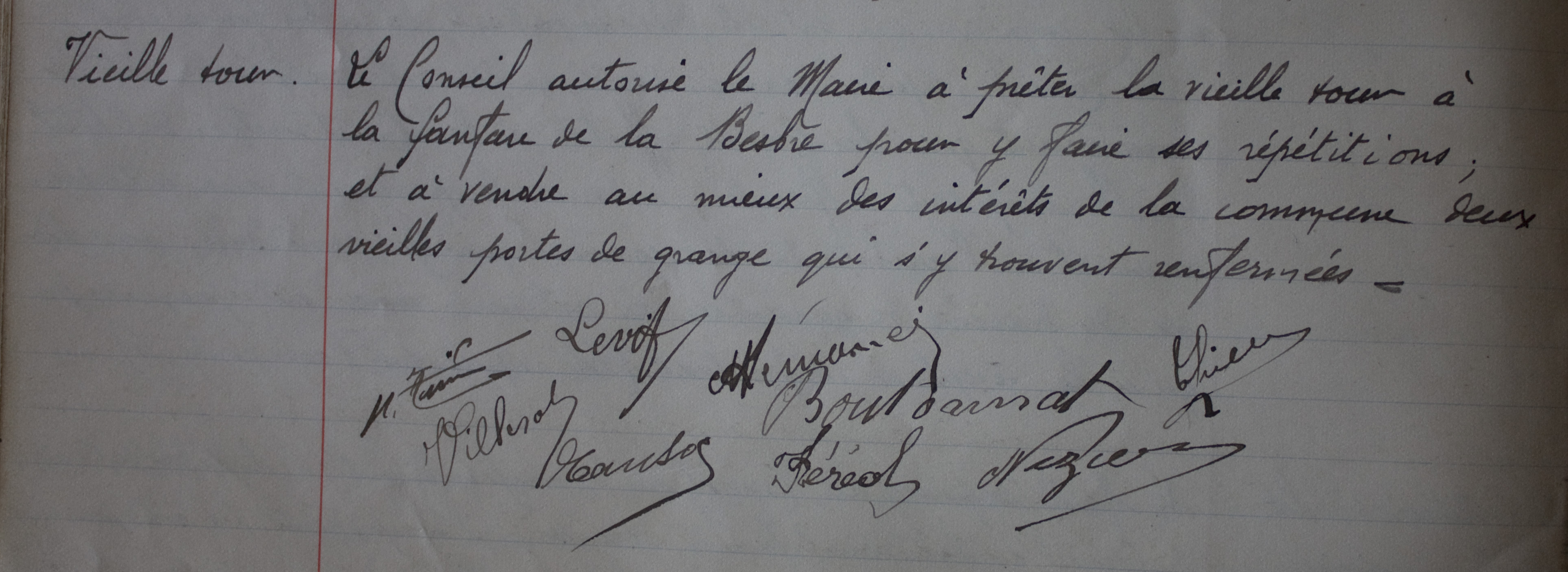 Tour pour la fanfare 1932
