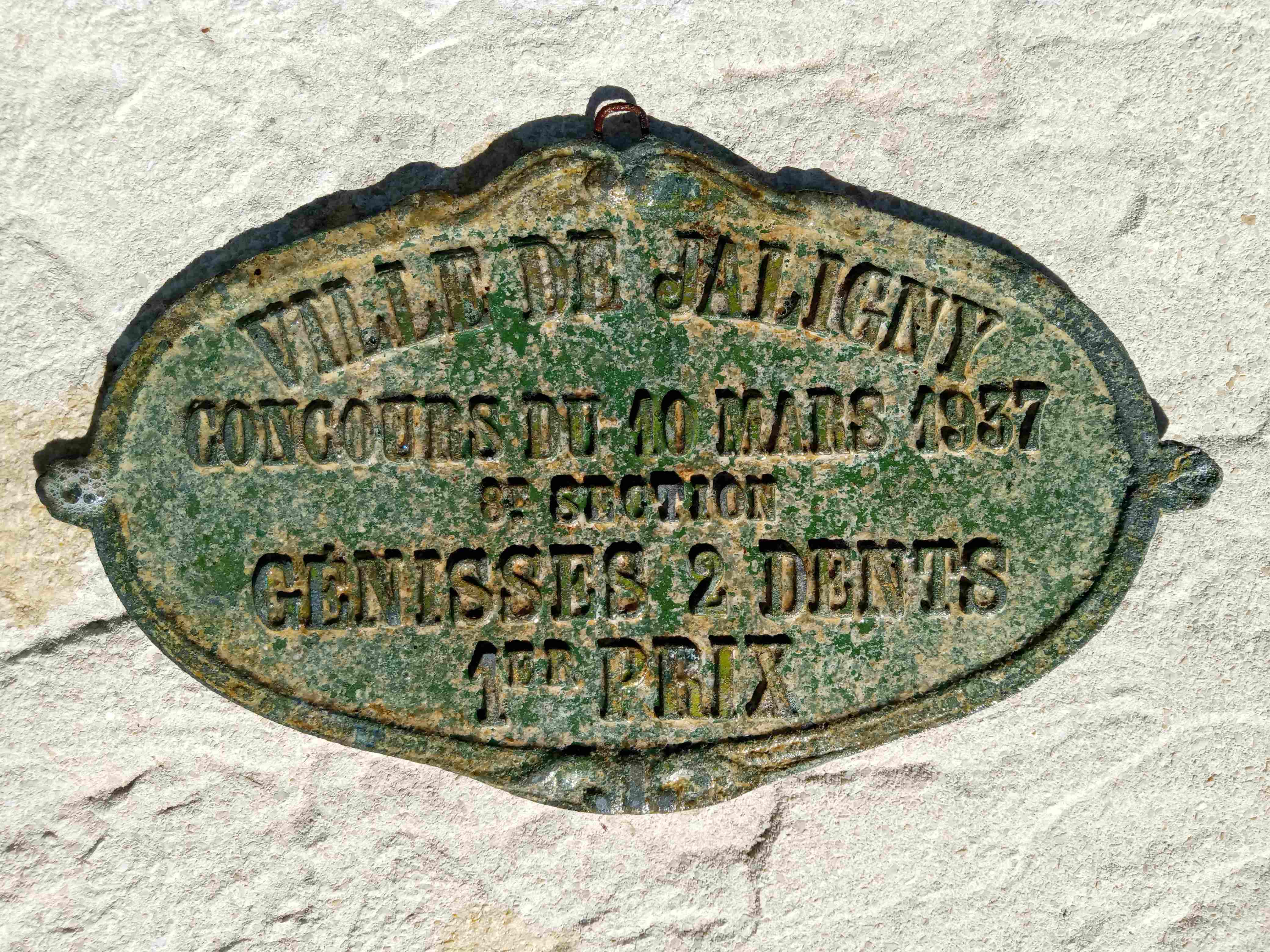 Plaque foire 1937