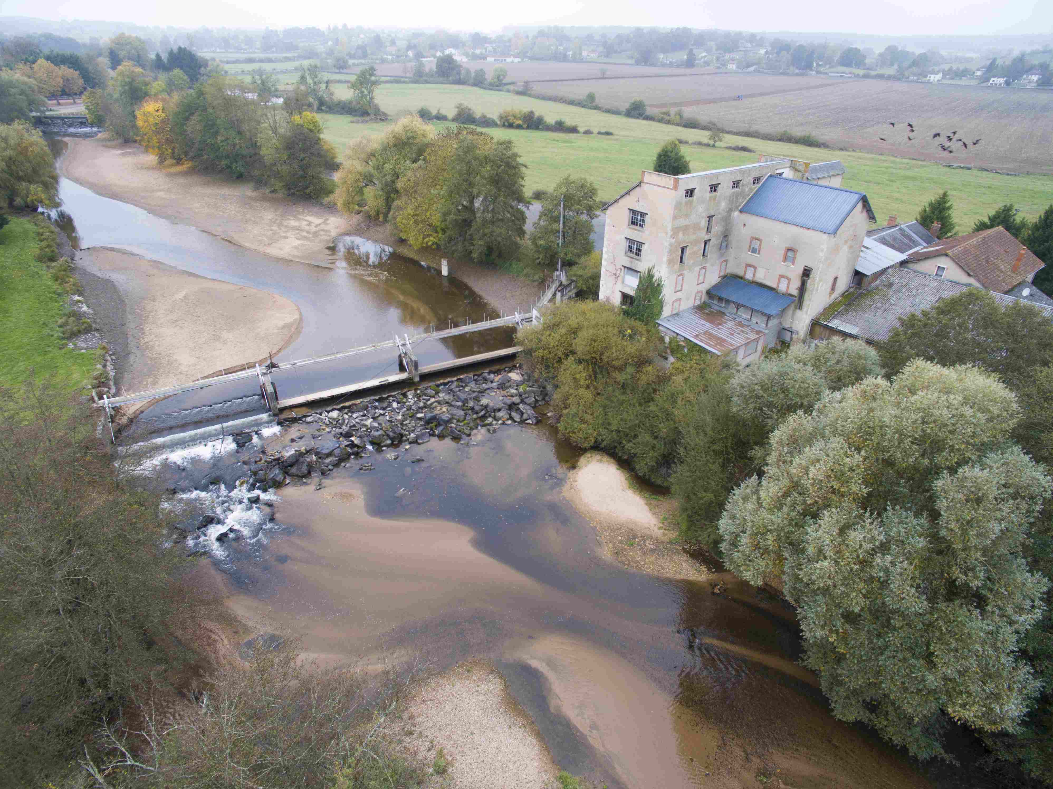 Besbre basse barrage actuel