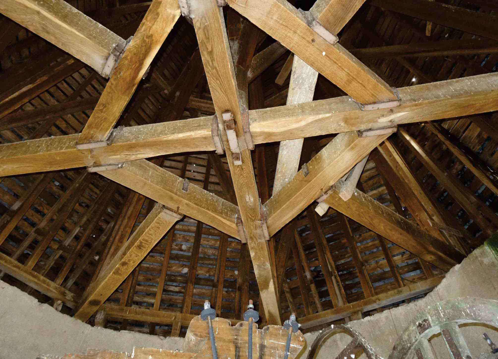 Photo charpente du clocher