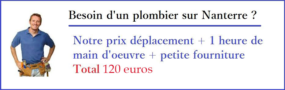 Plombier nanterre