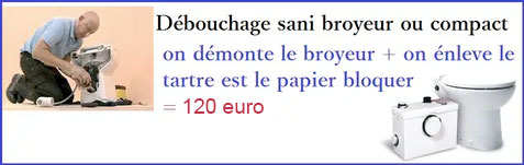 Debouchage sani compact broyeur wc nanterre