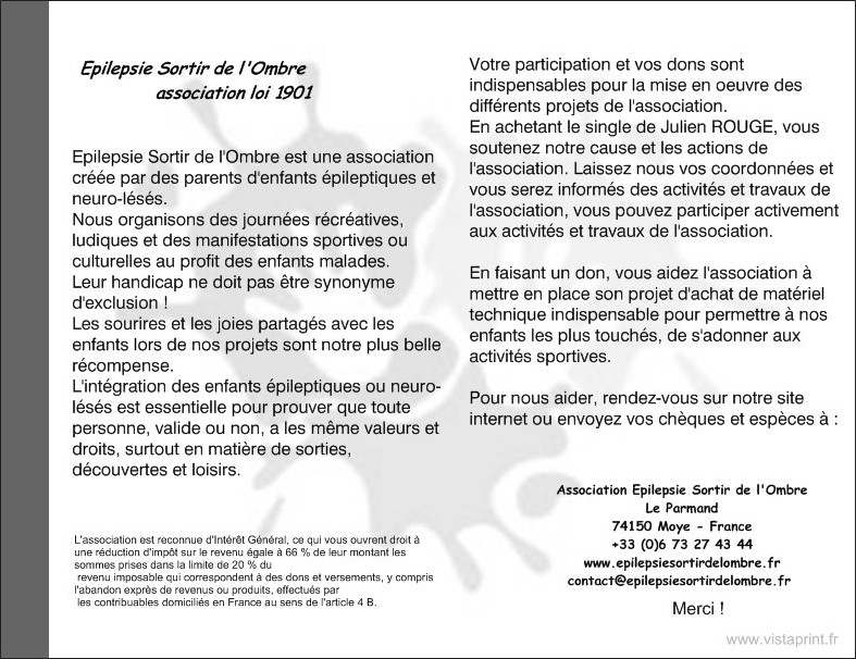 Carte postale verso