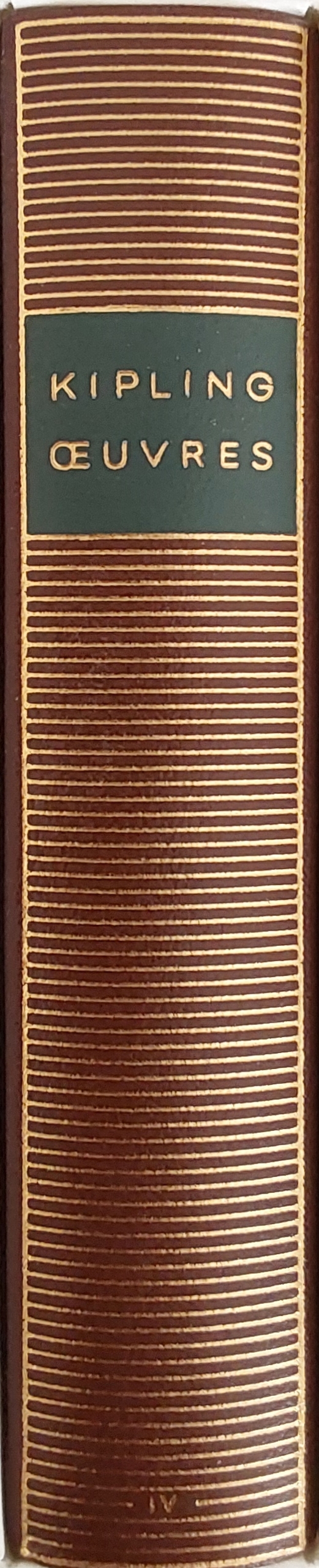 Volume 478 de Rudyard Kipling dans la Bibliothèque de la Pléiade.