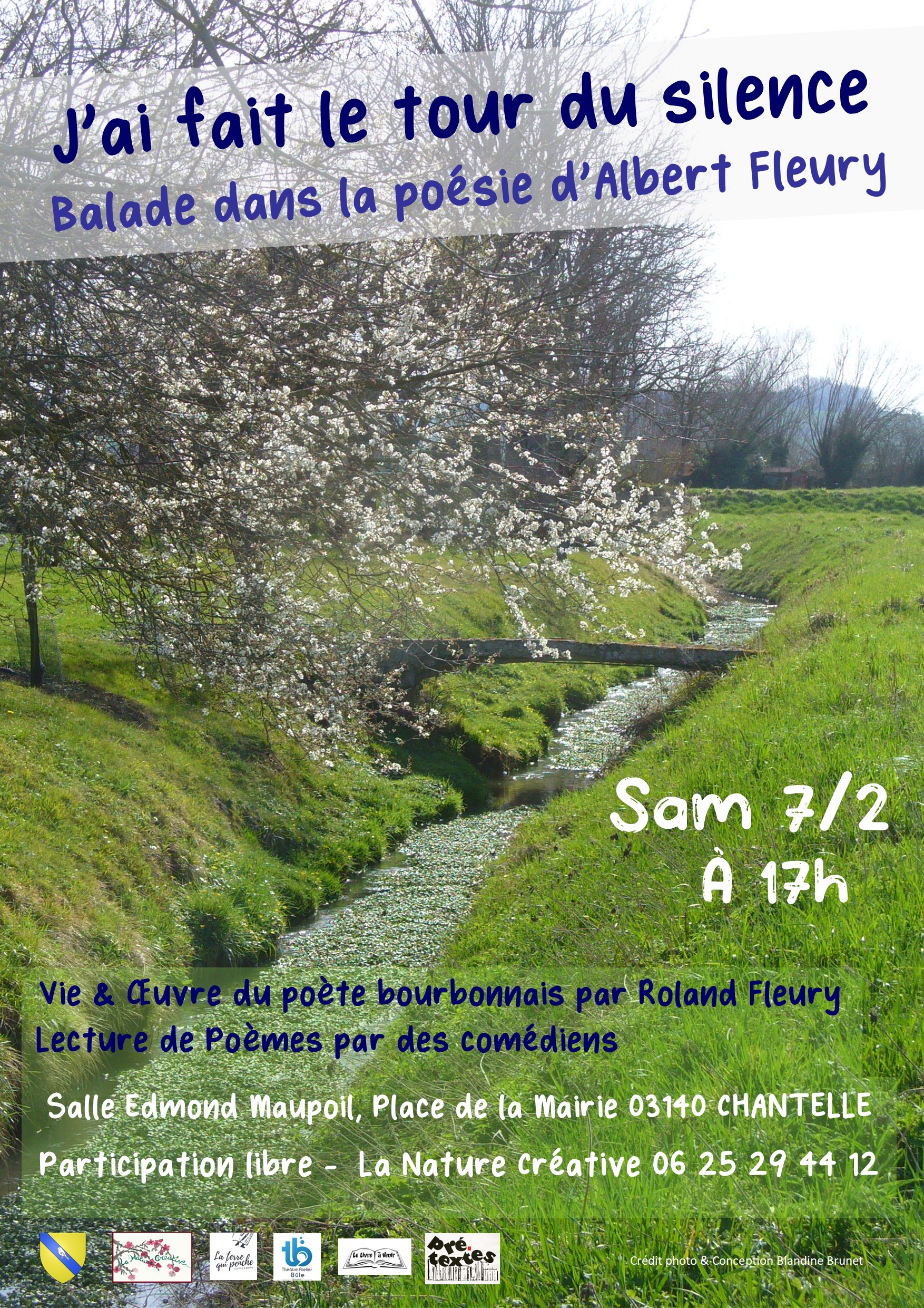 J'ai fait le tour du silence - Balade dans la poésie d'Albert Fleury - le 7 février à 17h