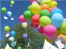 Lacher de ballon colombe helium lumineux fluo led grossiste lanterne volante 37 