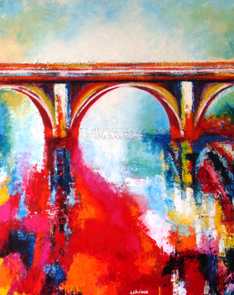 Lecrivain the bridge n 2  92 par 73cm