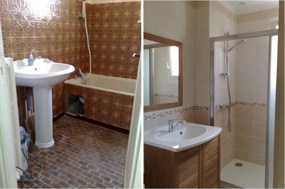 Rénovation complète d'une salle de bain à Saint Sébastien sur Loire 44
