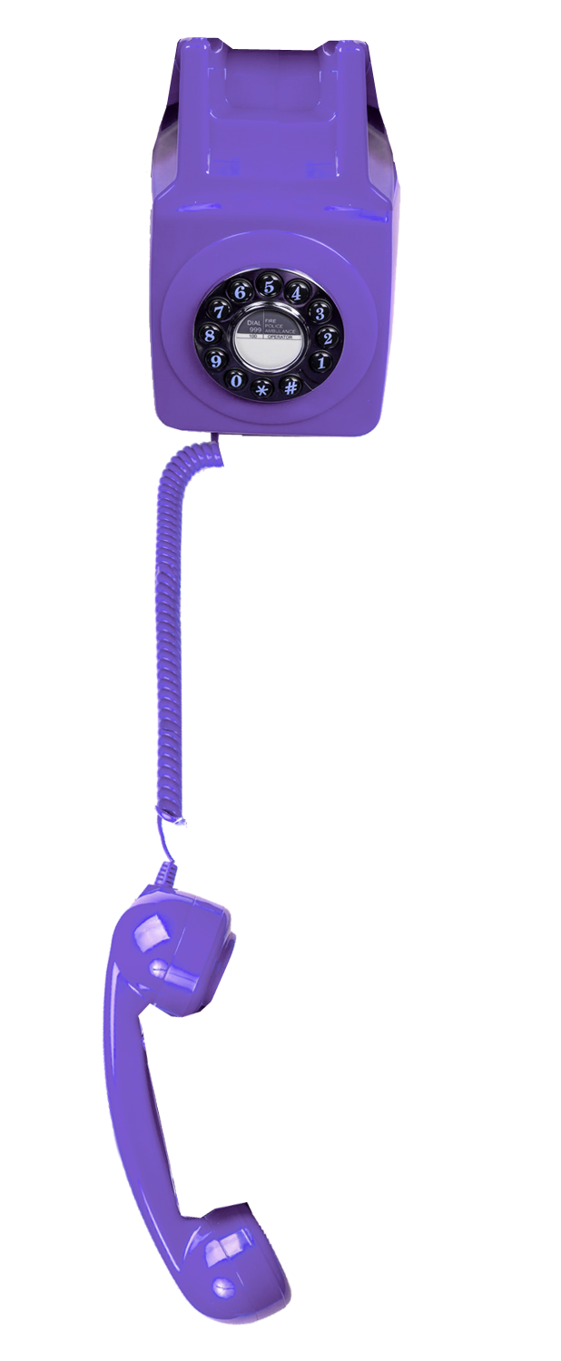 Telephone-decroche-violet