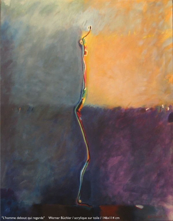 L homme debout qui regarde