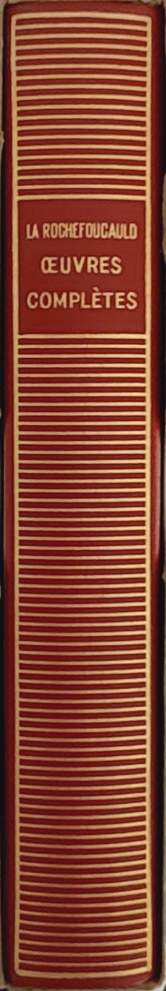 Volume 24 de La Rochefoucauld dans la Bibliothèque de la Pléiade