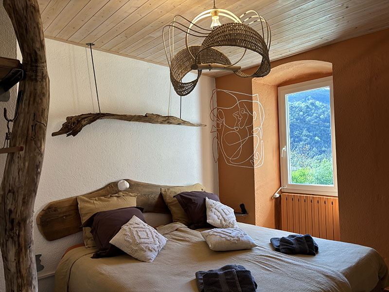De coration nature la chambre pour deux