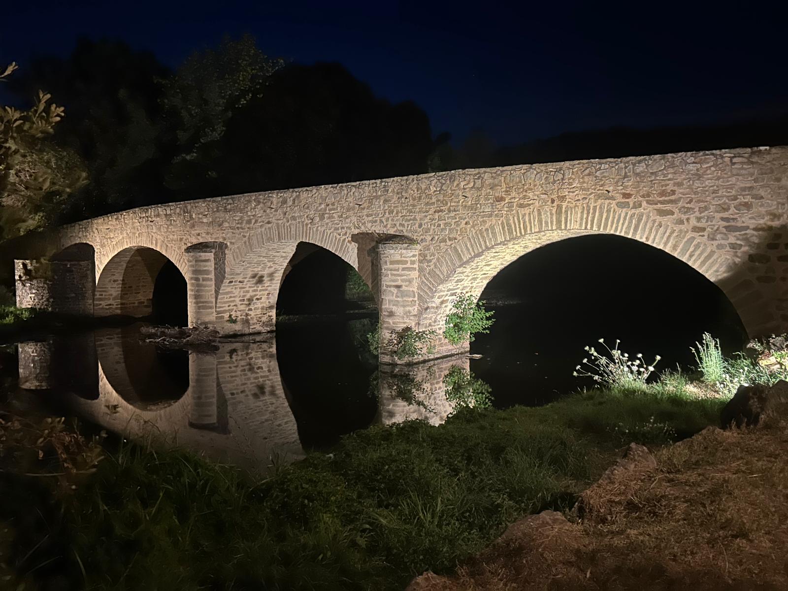 Pont lavaudieu de nuit