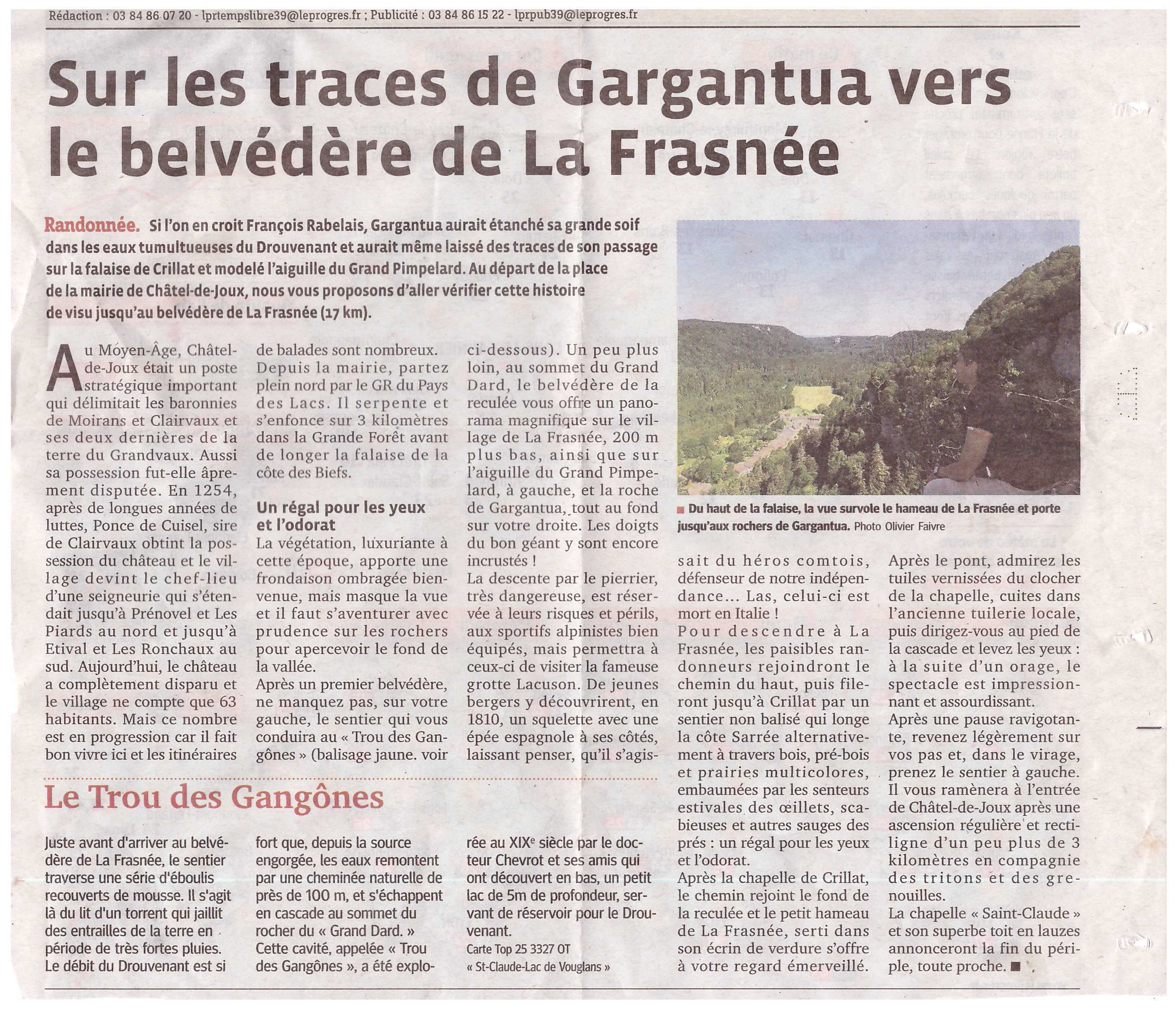 Pe destre la frasne e