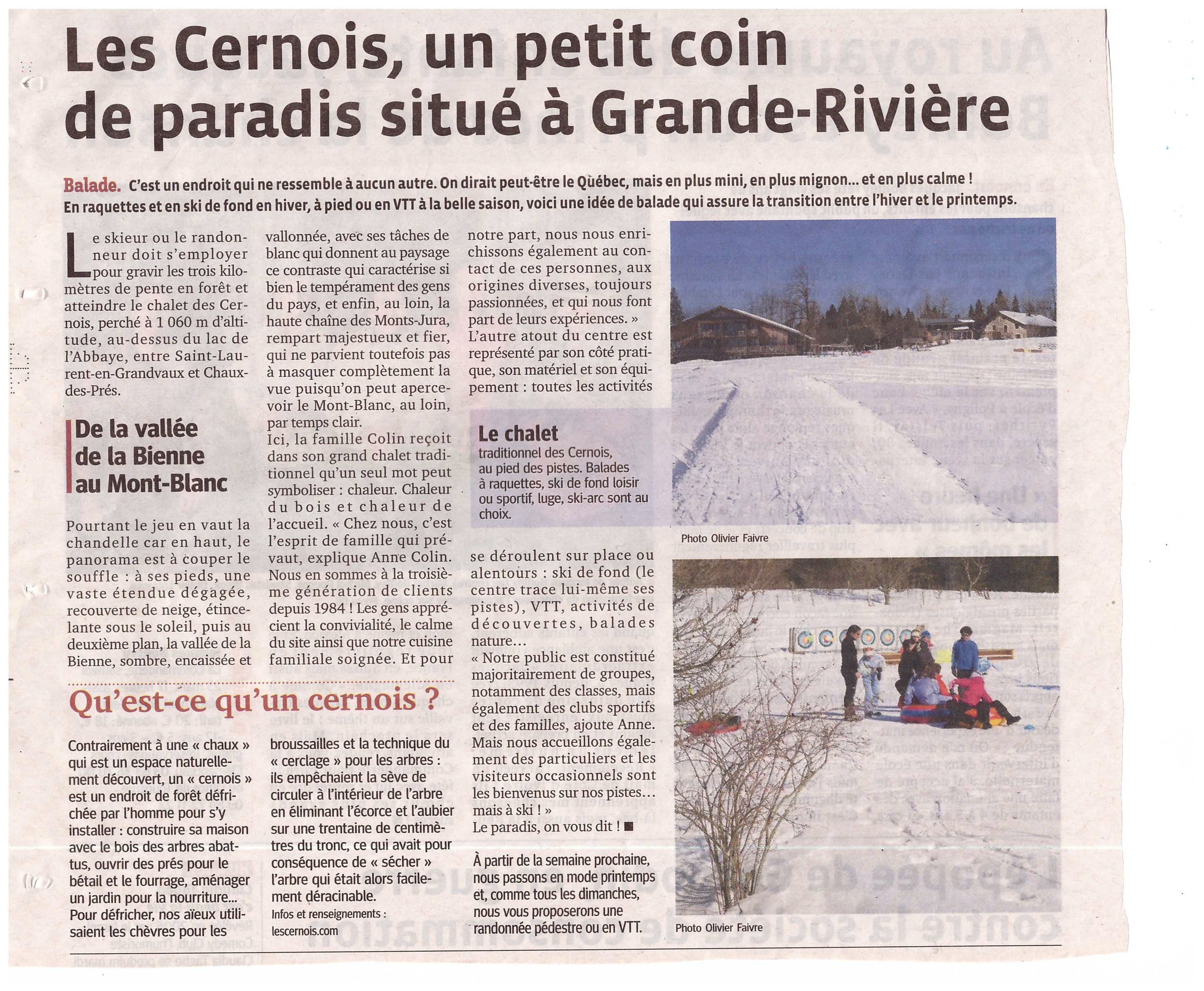 Raquettes cernois