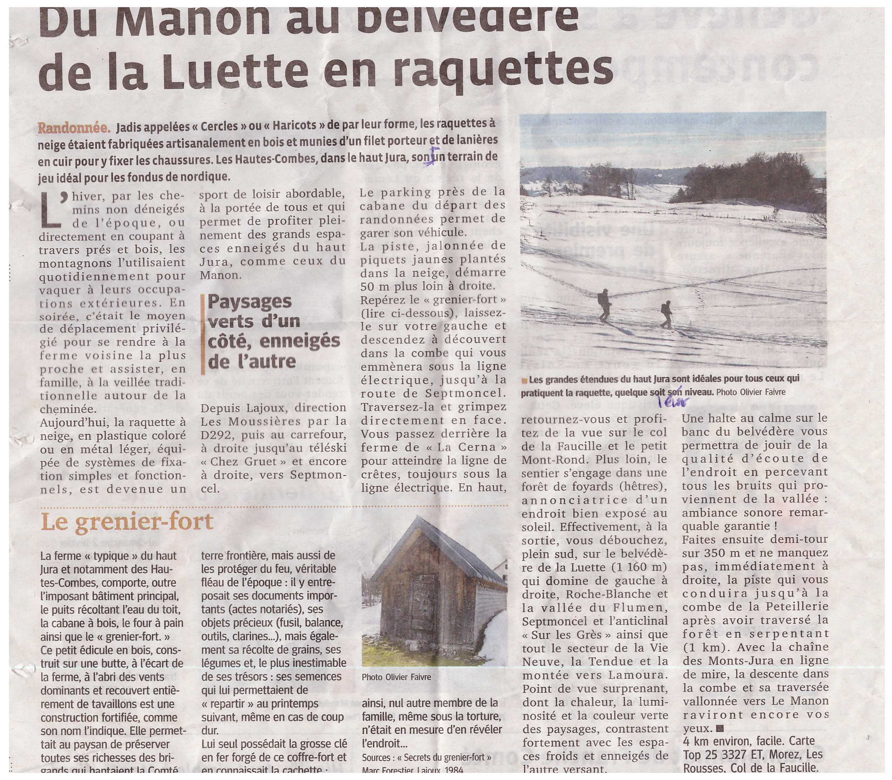 Raquettes manon la luette