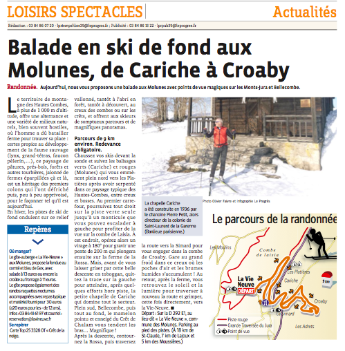 Ski de fond cariche croaby