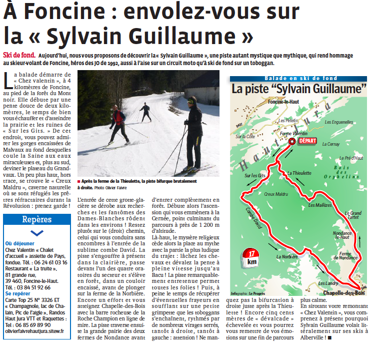 Ski de fond foncine