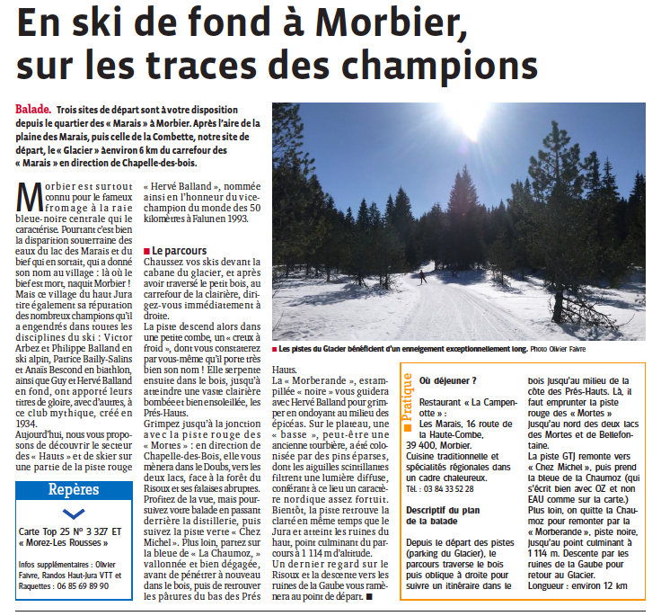 Ski de fond morbier