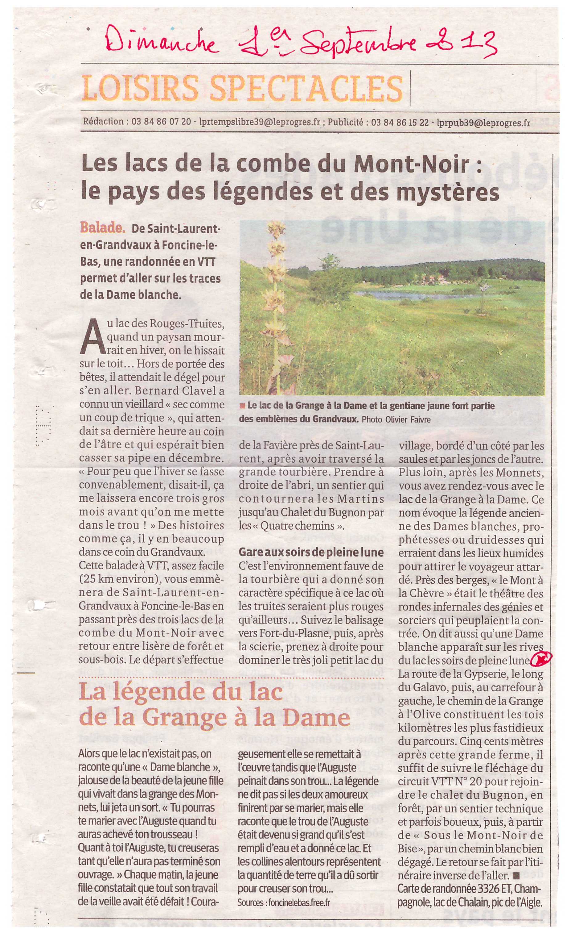 Vtt 3 lacs mont noir