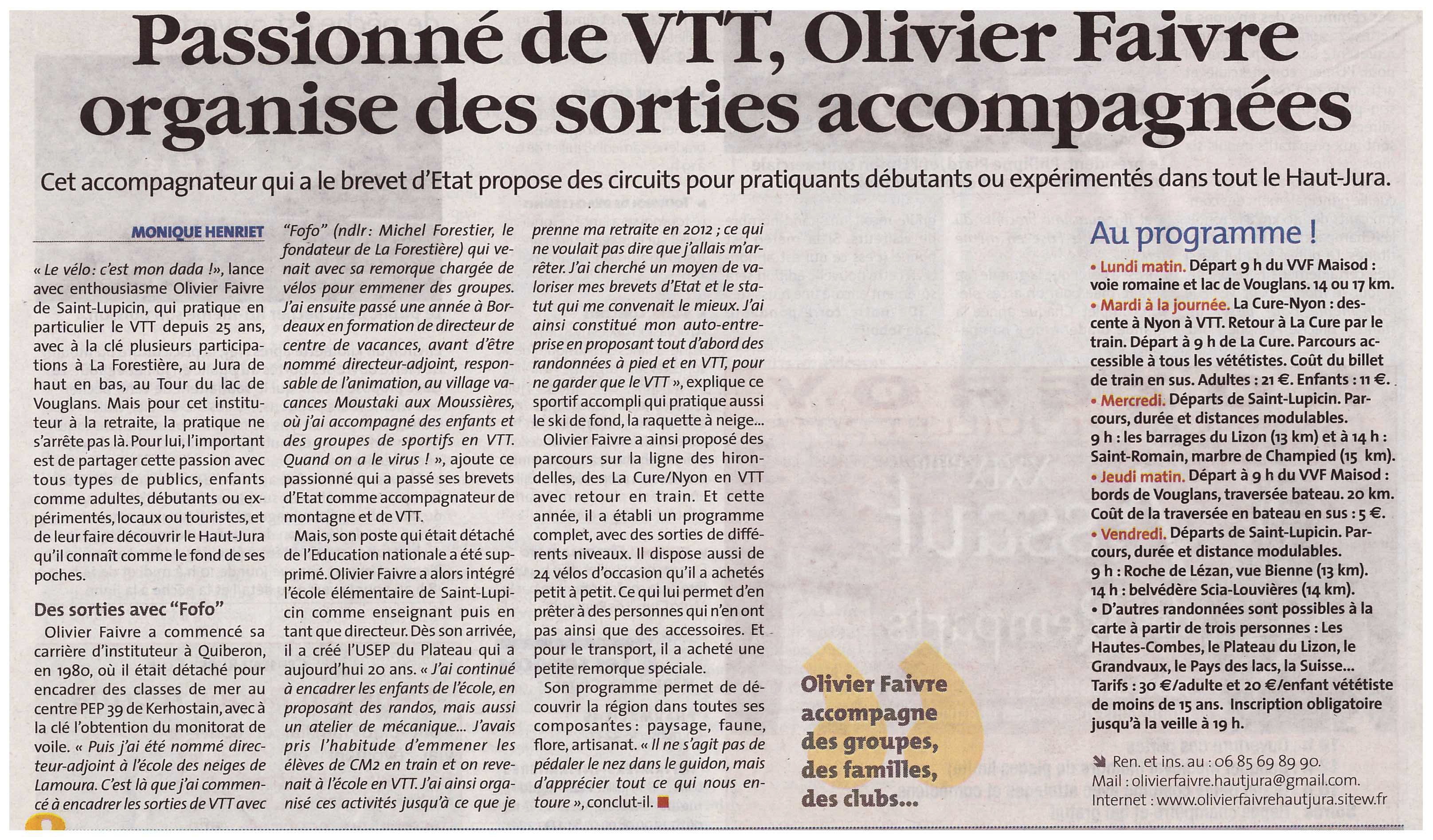 Vtt article voix du jura 2