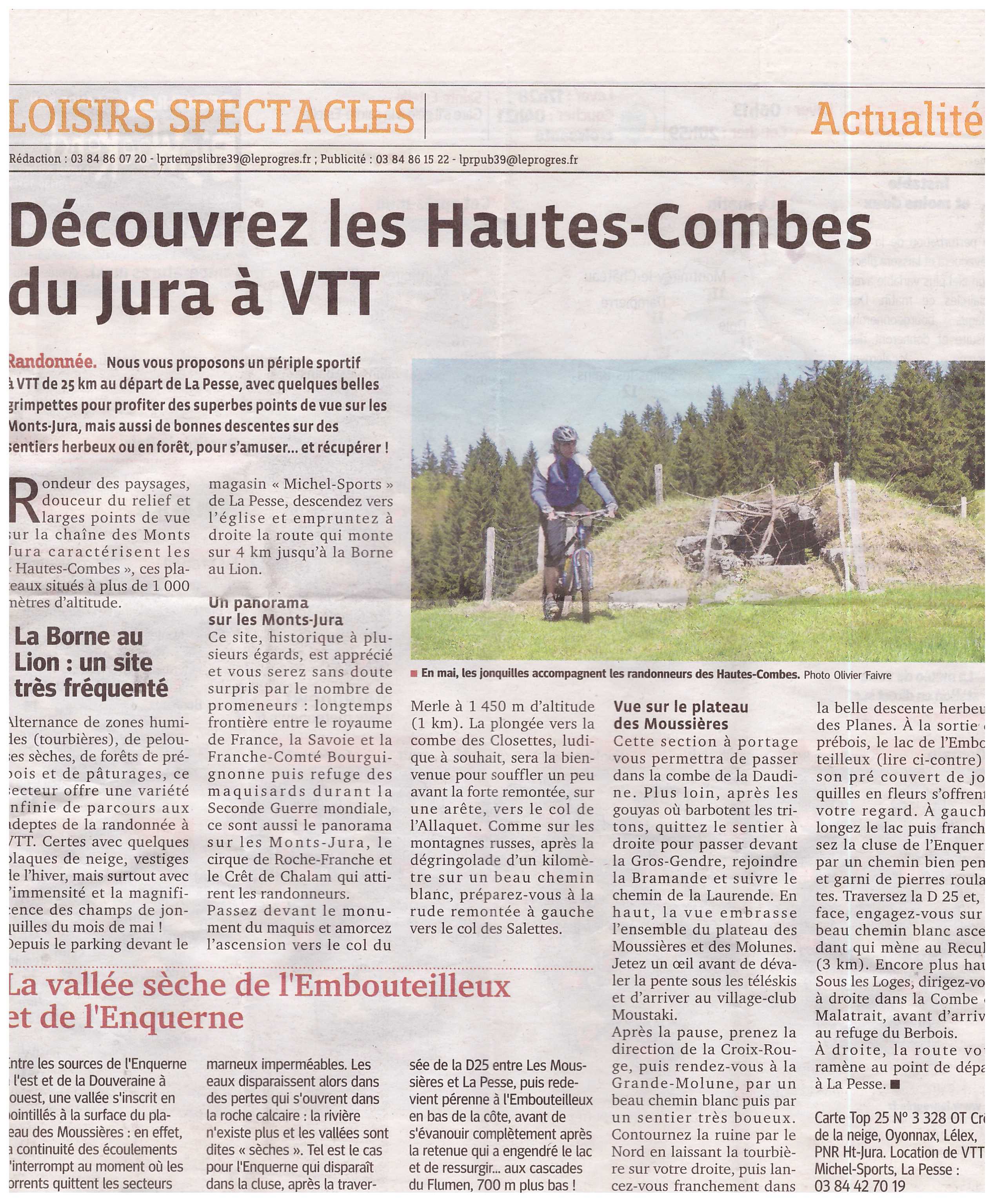 Vtt hautes combes