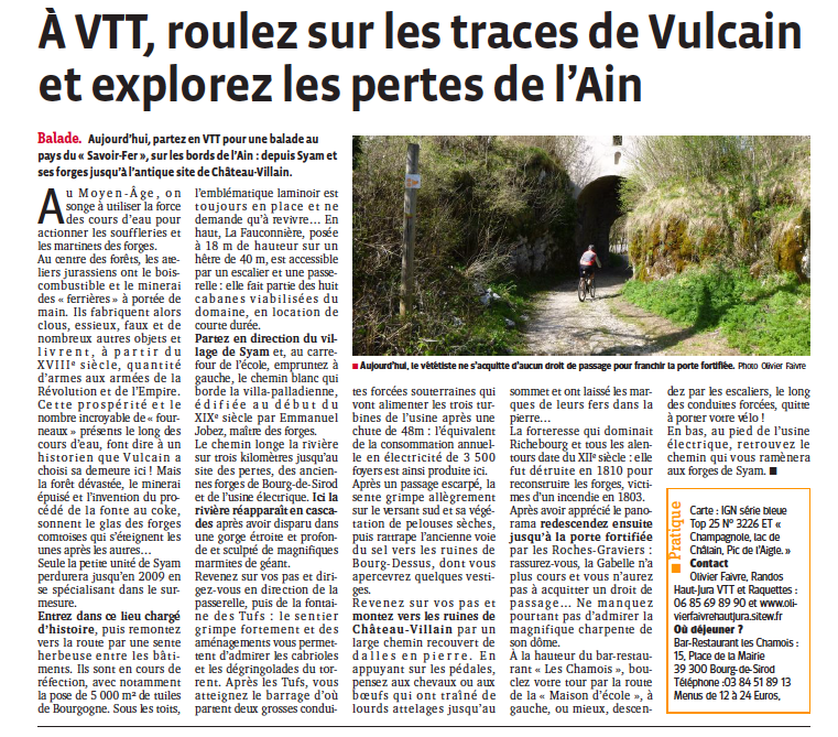Vtt pertes de l ain