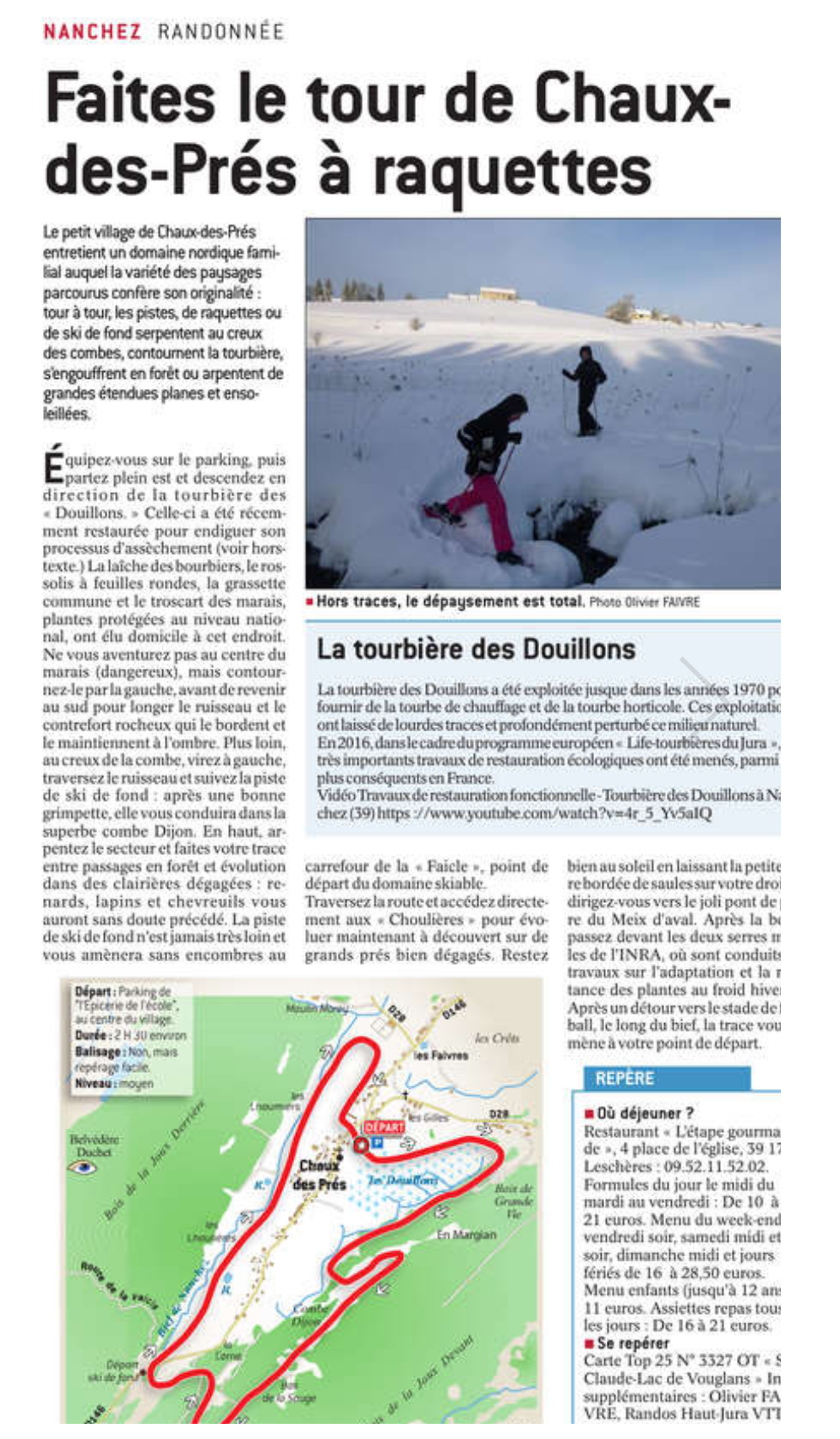 Raquette s 18es chaux des pr