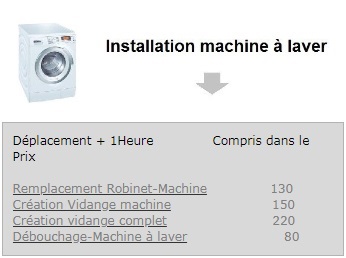 Tarifs installation Machine à laver Marne-la-Coquette