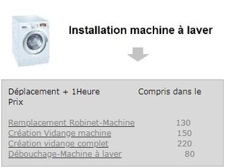 Tarifs installation Machine à laver Marne-la-Coquette