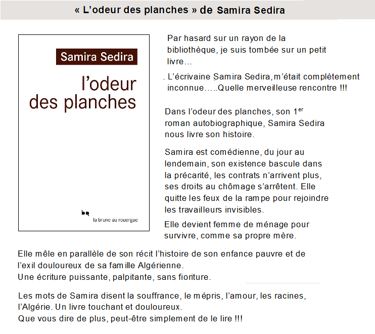 L odeur des planches