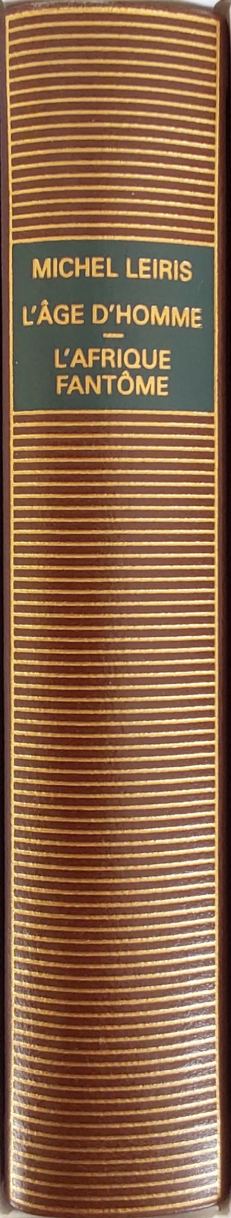 Volume 600 de Leiris dans la Bibliothèque de la Pléiade.